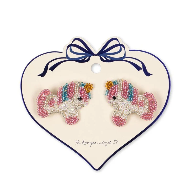 2-er-Pack Einhorn-Haarclips mit Perlen