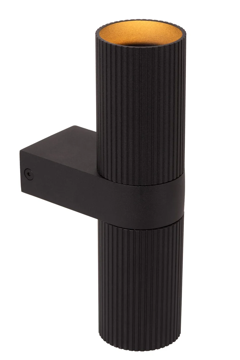 Wandspot Clubs 2-flammig Up & Down Schwarz
