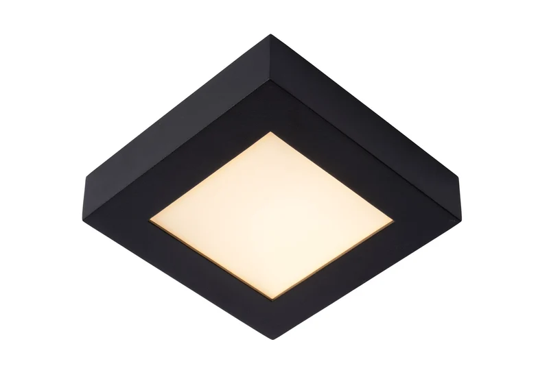 LED-Deckenleuchte Brice dimmbar IP44 quadratisch 16,8x16,8cm