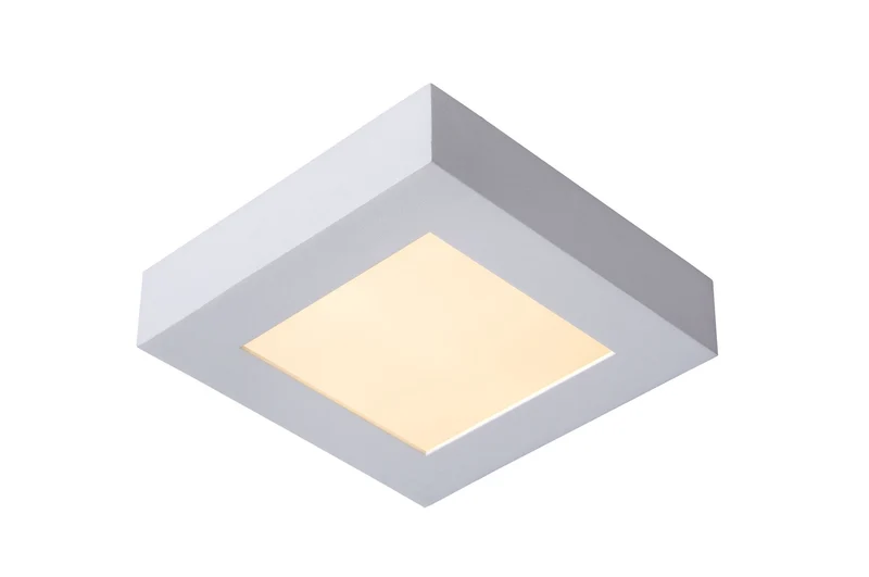 LED-Deckenleuchte Brice dimmbar IP44 quadratisch 16,8x16,8cm