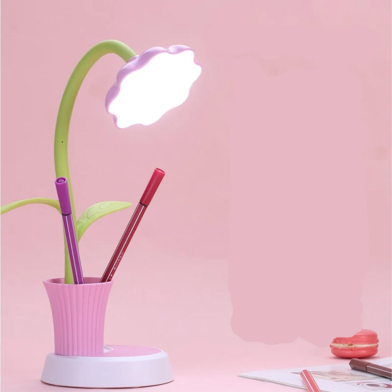 Blumen Schreibtischlampe LED wiederaufladbar