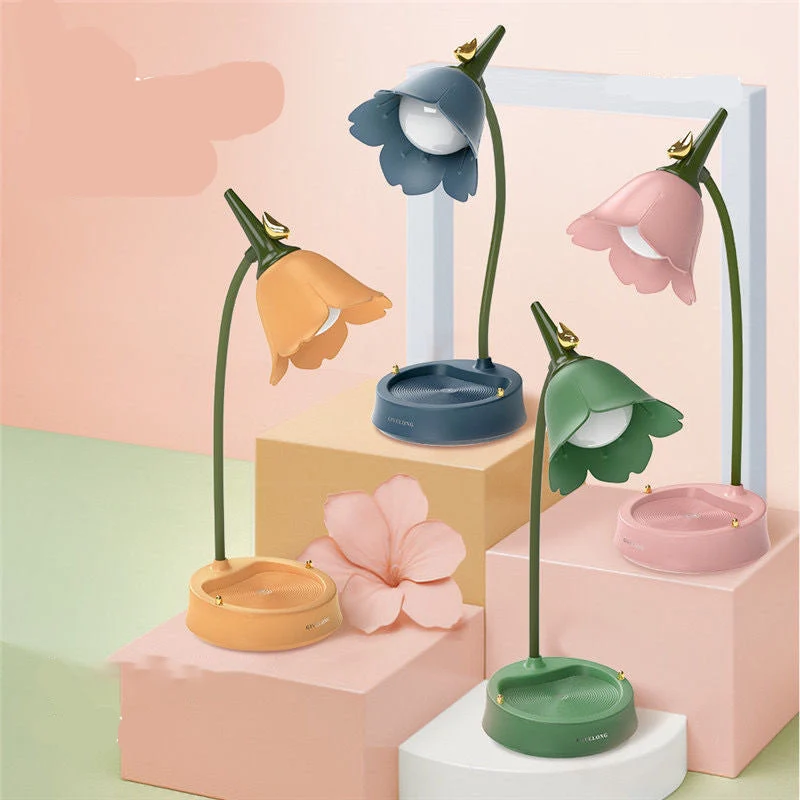 Retro Blumen Schreibtischlampe für Mädchen