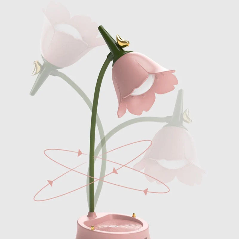 Retro Blumen Schreibtischlampe für Mädchen