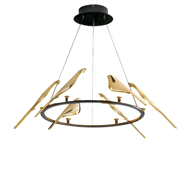MiraCurve | Vogel-Ring Pendelleuchte mit LED