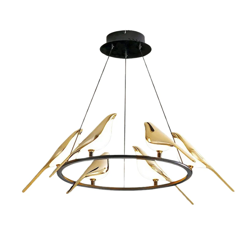 MiraCurve | Vogel-Ring Pendelleuchte mit LED