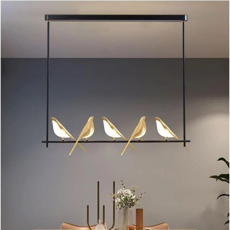 MiraCurve | Vogel-Ring Pendelleuchte mit LED