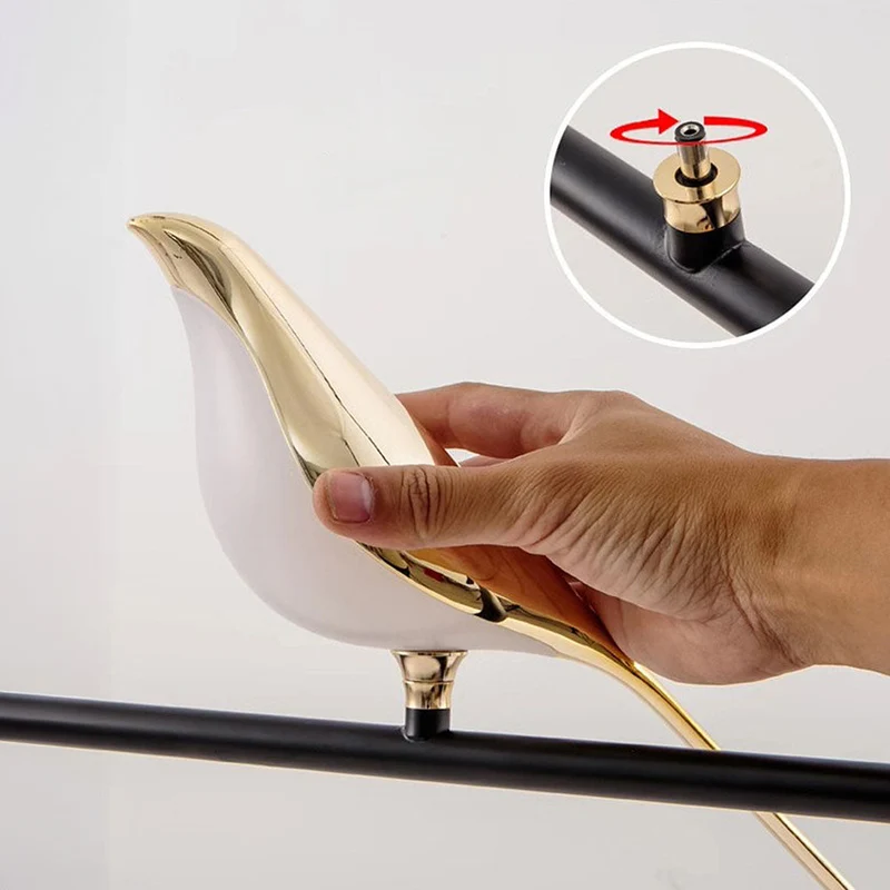 MiraCurve | Vogel-Ring Pendelleuchte mit LED