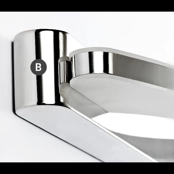 Ovanti | Ovale LED-Wandleuchte in Chrom