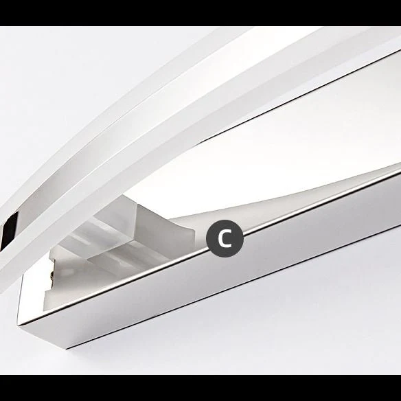 Ovanti | Ovale LED-Wandleuchte in Chrom