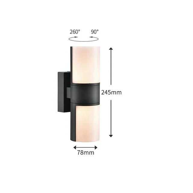 EdgeLumo | Wetterfeste LED-Wandleuchte für den Außenbereich