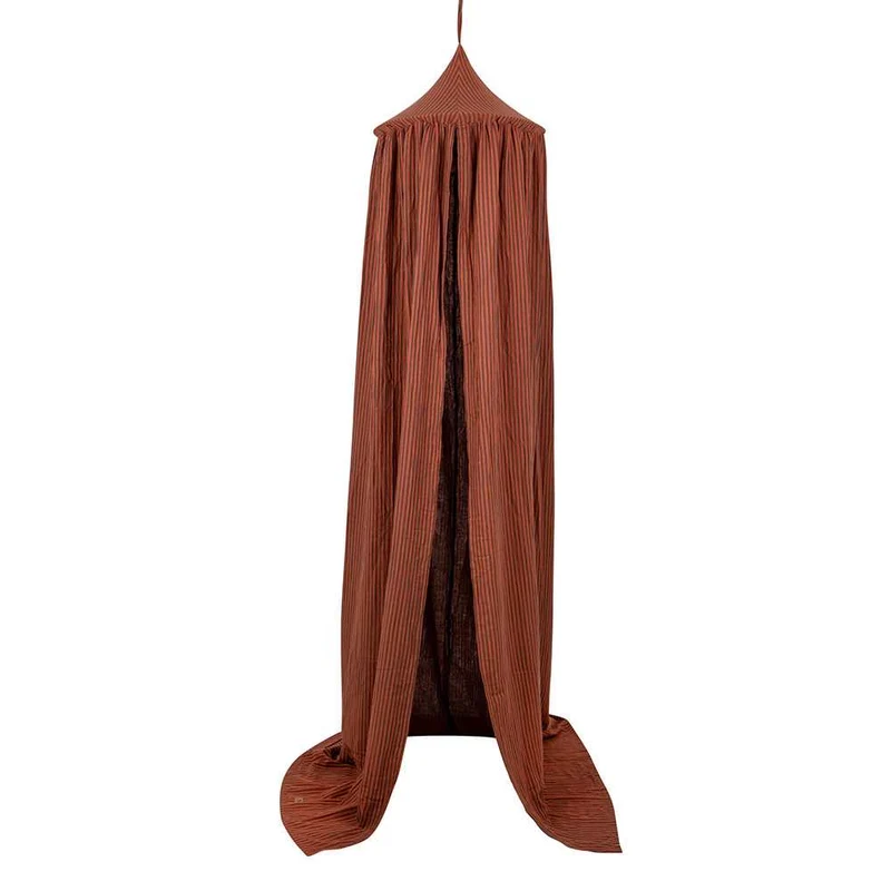 Betthimmel Baldachin Rostbraun, 240 cm, aus Baumwolle