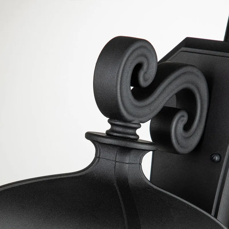 Außen-Wandlaterne Bayview 1-flammig IP44 Schwarz 42cm