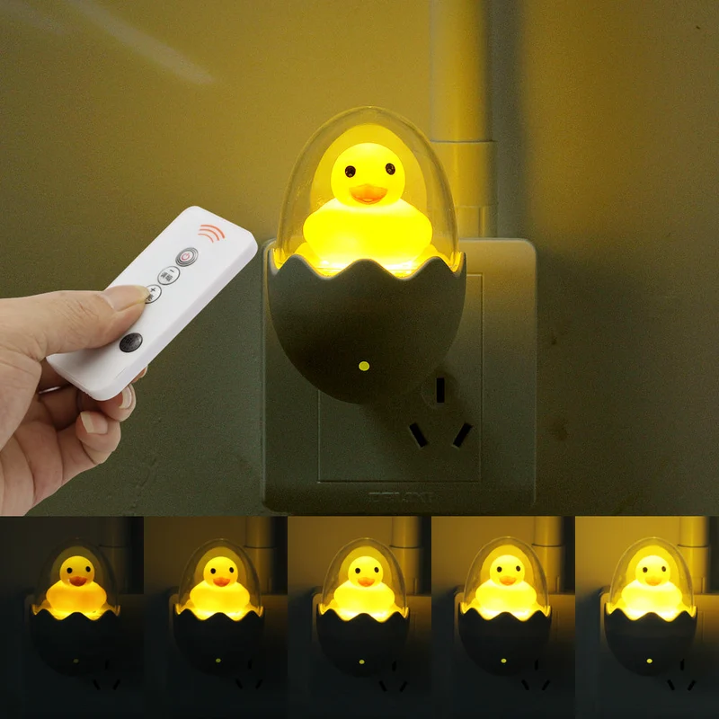 Gelbes LED Enten-Nachtlicht mit Fernbedienung