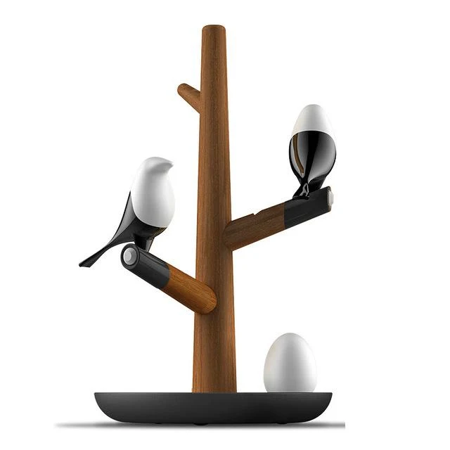 Baum Tischlampe mit Vögeln und Eiern