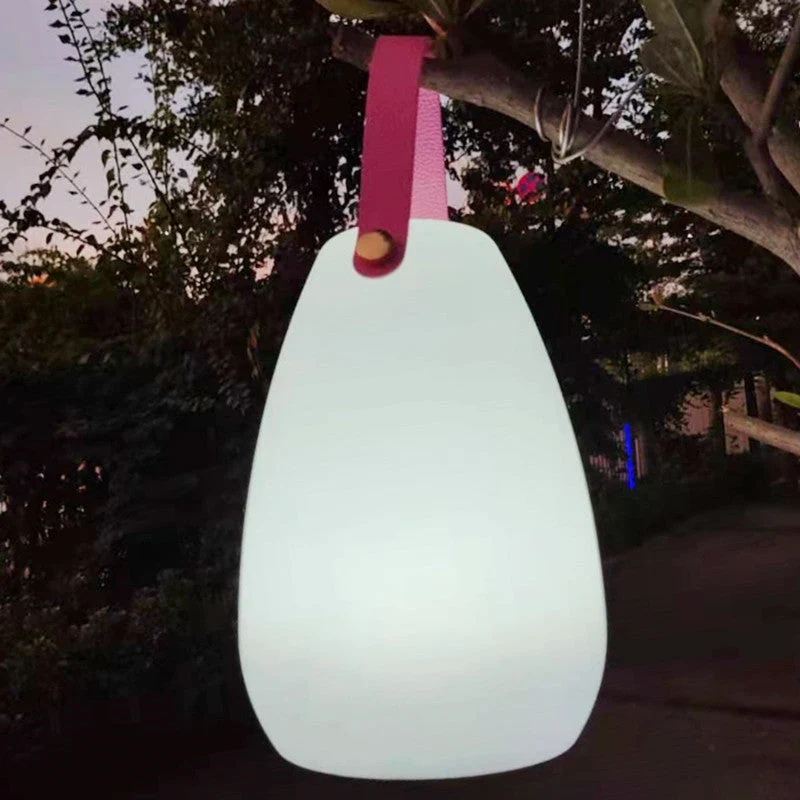 Tragbare LED Laterne in Eiform USB