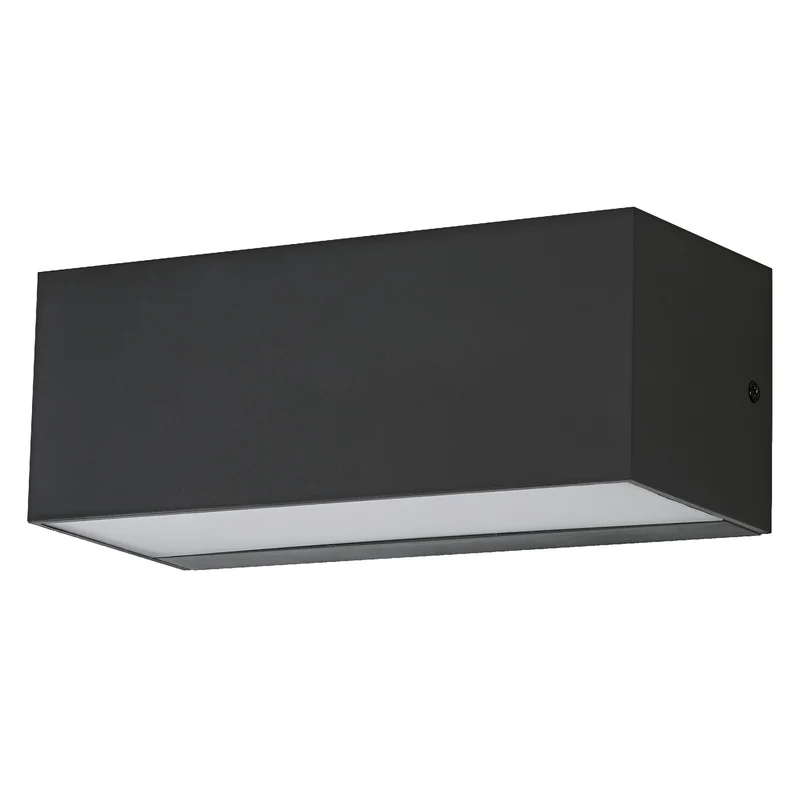 OSRAM ENDURA STYLE IDRI WALL Außenleuchte, 12,5W, 700lm, Wandleuchte, dunkelgrau, IP65 Schutzklasse, 3. 000K Farbtemperatur, warmweiße Lichtfarbe