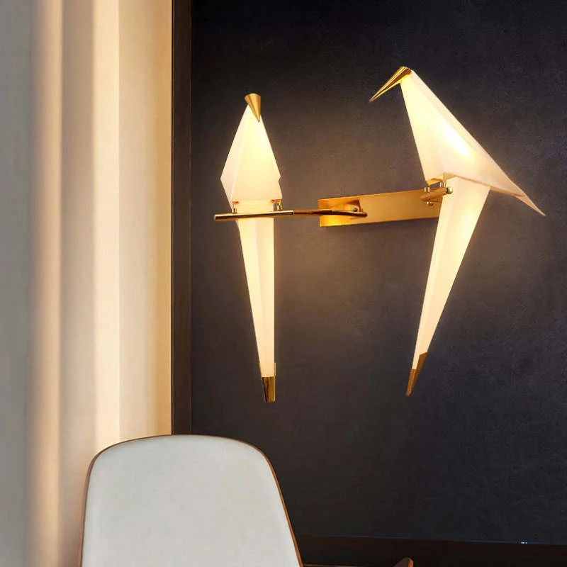 Aviluma | Vogel-Wandleuchte mit warmem LED-Licht