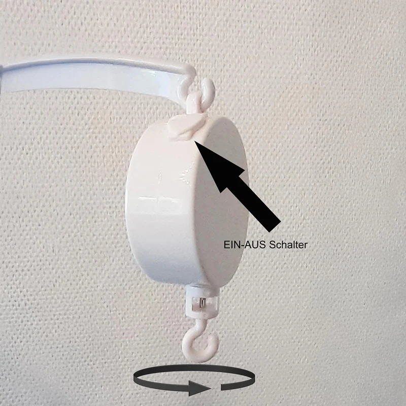 Mobilehalter zum Schrauben, mit Spieluhr