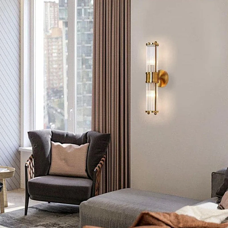 Auralite | Goldene LED-Wandleuchte mit warmem Licht