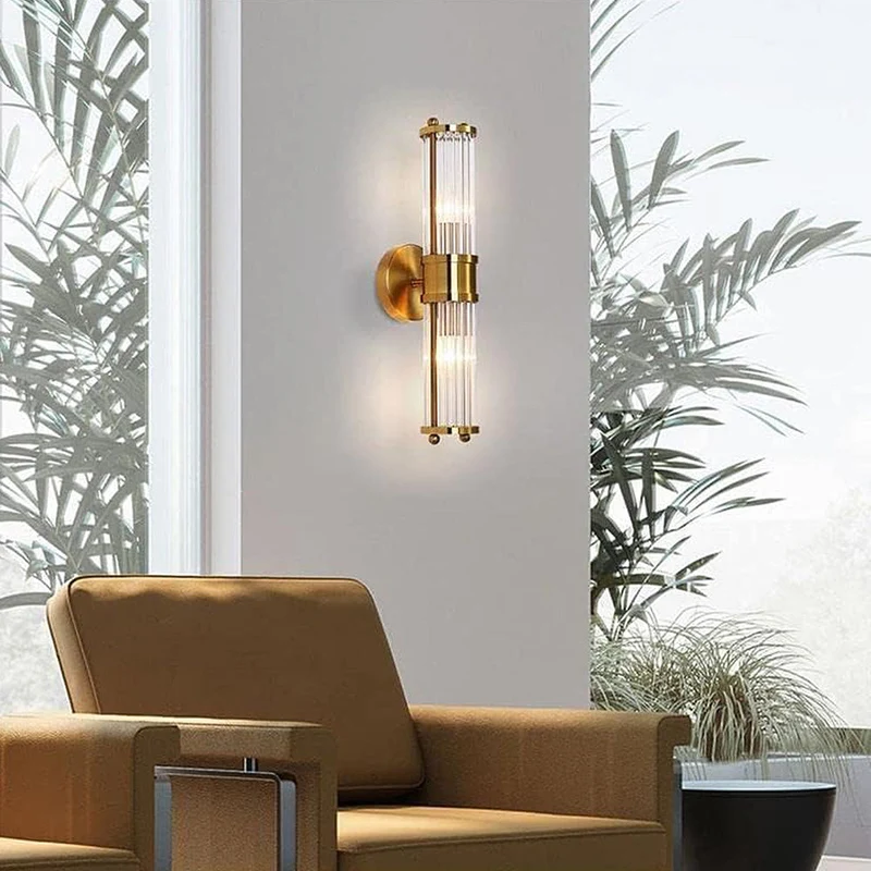 Auralite | Goldene LED-Wandleuchte mit warmem Licht
