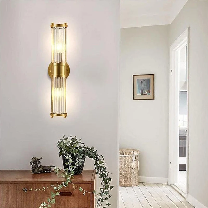 Auralite | Goldene LED-Wandleuchte mit warmem Licht