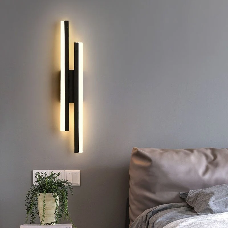 GoldNoir | Elegante LED-Wandleuchte in Schwarz & Gold