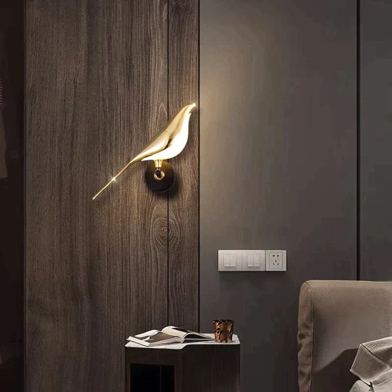 FinkLux | LED-Vogel-Wandleuchte mit Akku