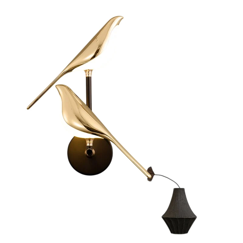FinkLux | LED-Vogel-Wandleuchte mit Akku