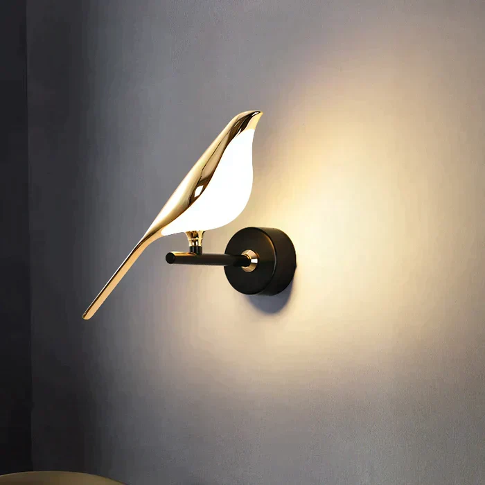 FinkLux | LED-Vogel-Wandleuchte mit Akku