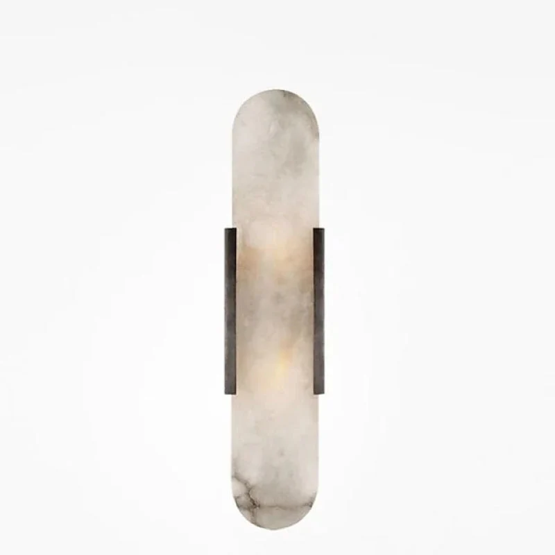 Petralux | LED-Wandleuchte aus Metall und Dolomit