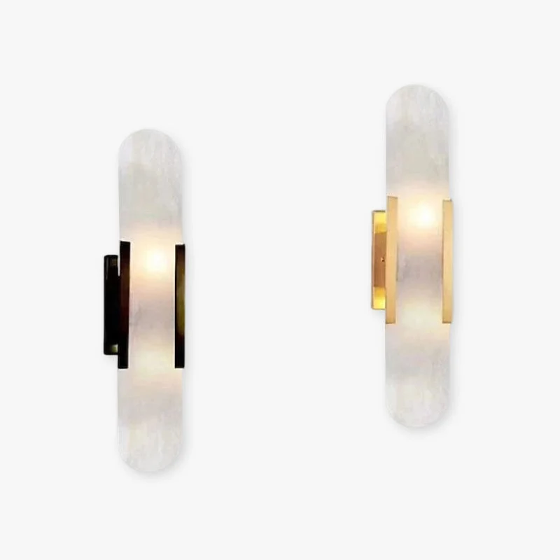 Petralux | LED-Wandleuchte aus Metall und Dolomit