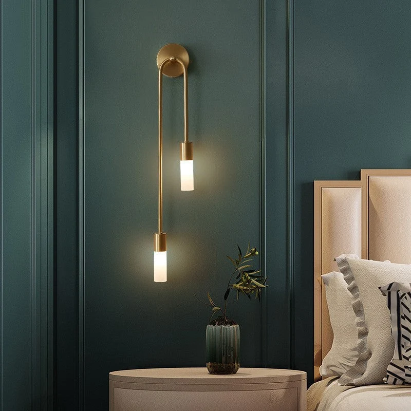 DovaVerve | Goldene LED-Wandleuchte mit Doppellicht