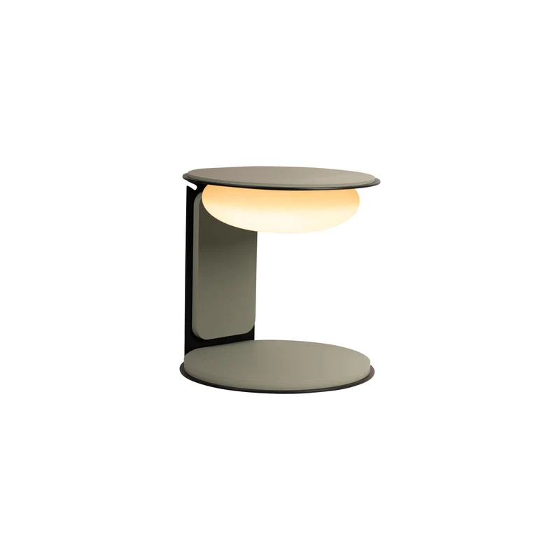 LED-Tischleuchte Alinda dimmbar mit Glasschirm