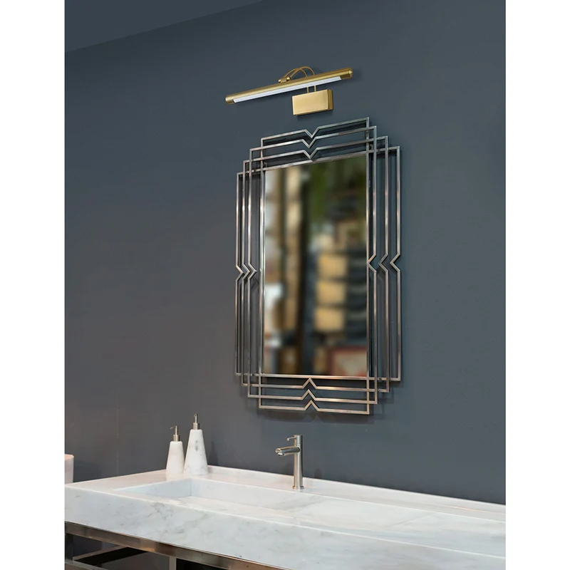Nova Luce Tiffany LED Wandleuchte Antik Messing