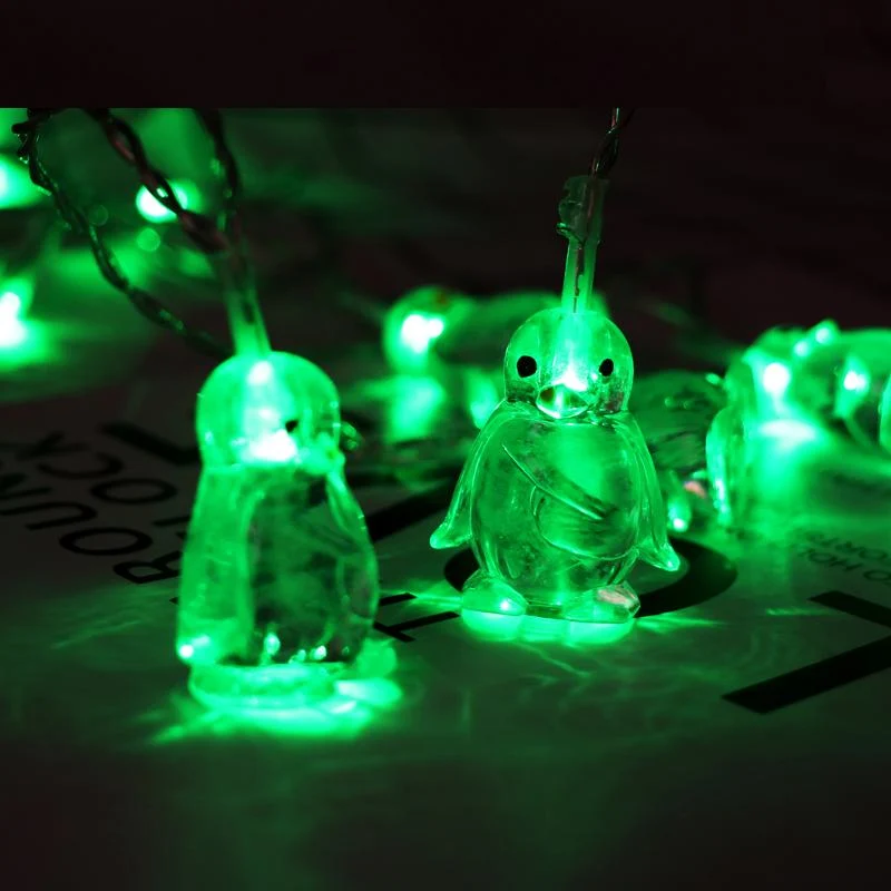 Dekorative Pinguin LED Lichterkette für Zimmer
