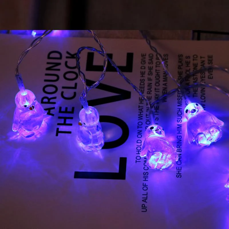 Dekorative Pinguin LED Lichterkette für Zimmer