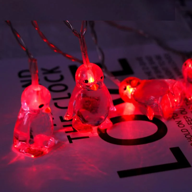 Dekorative Pinguin LED Lichterkette für Zimmer