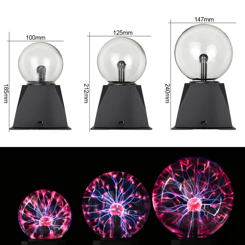 Magische Plasma Kugel Lampe Tischdeko