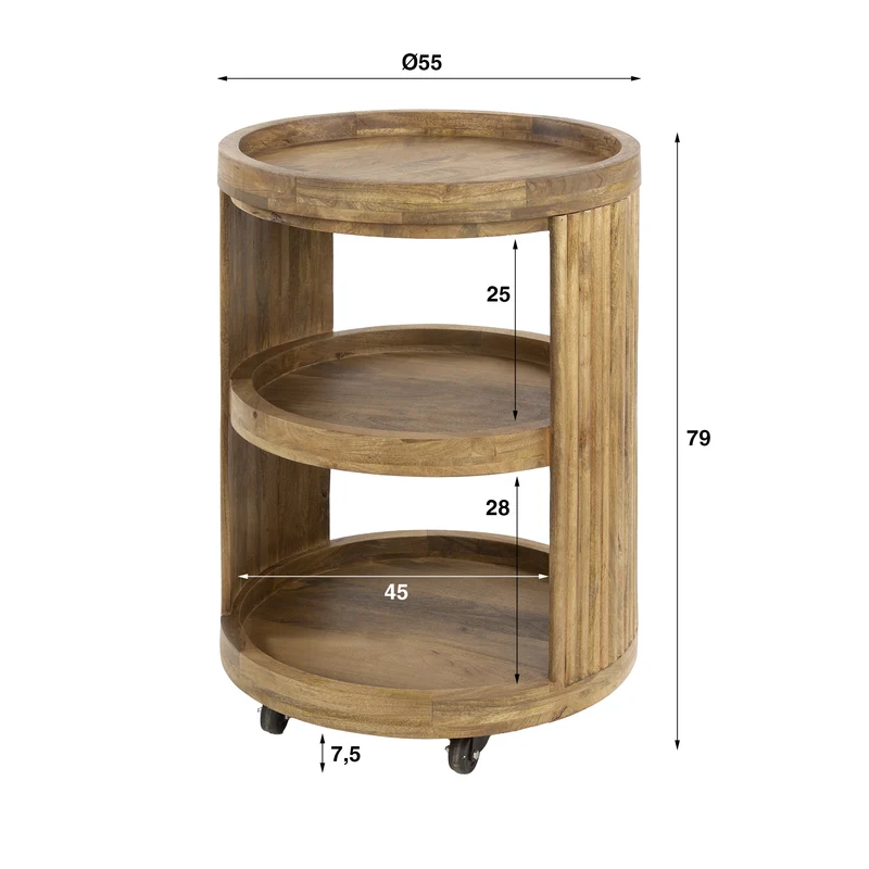Weinwagen Wave – Massiv Mangosand