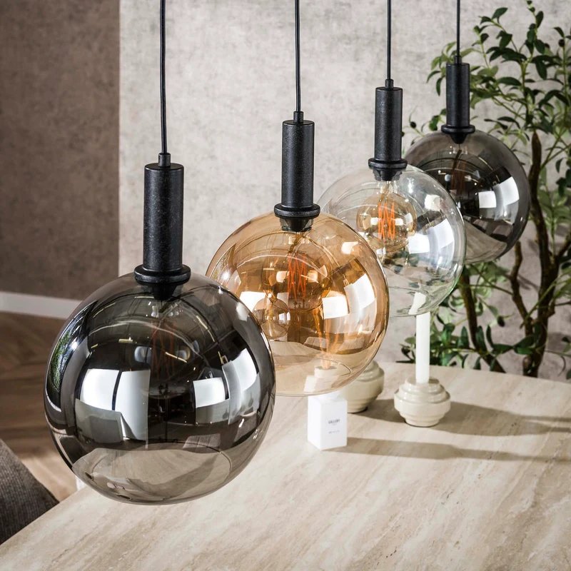 Hängelampe Sfera Tricolore 4-flammig – Artic schwarz