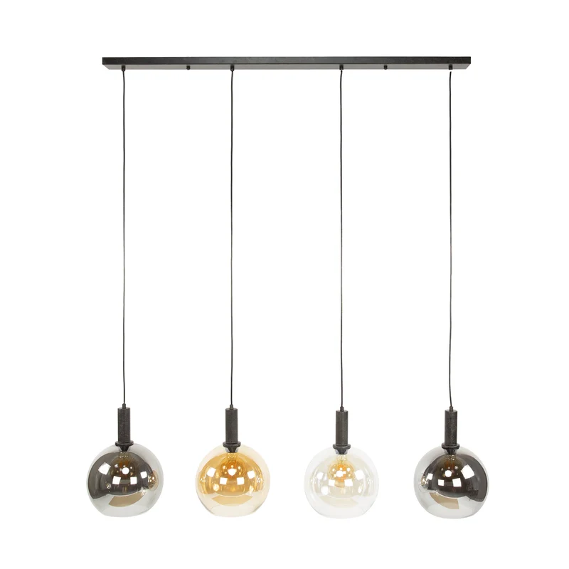 Hängelampe Sfera Tricolore 4-flammig – Artic schwarz