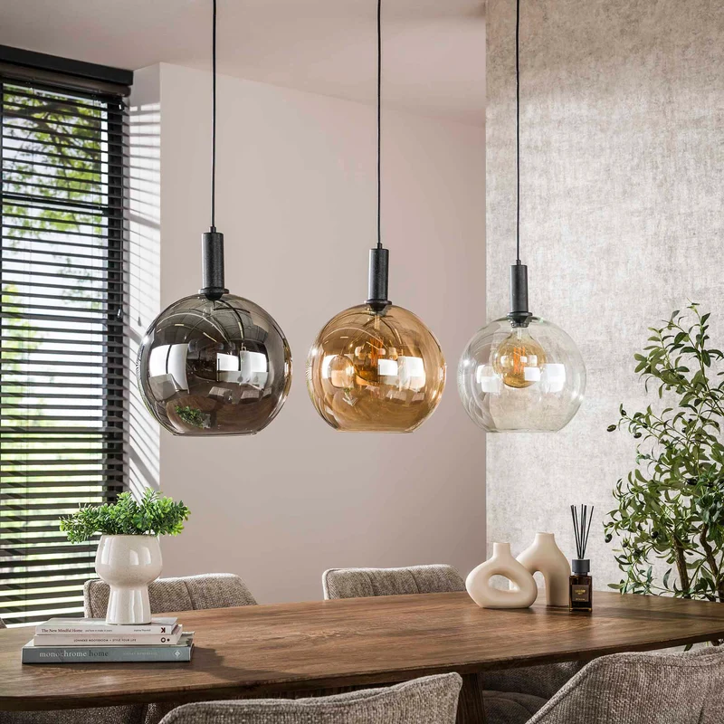 Hängelampe Sfera Tricolore 3-flammig – Artic schwarz