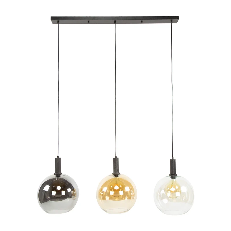 Hängelampe Sfera Tricolore 3-flammig – Artic schwarz