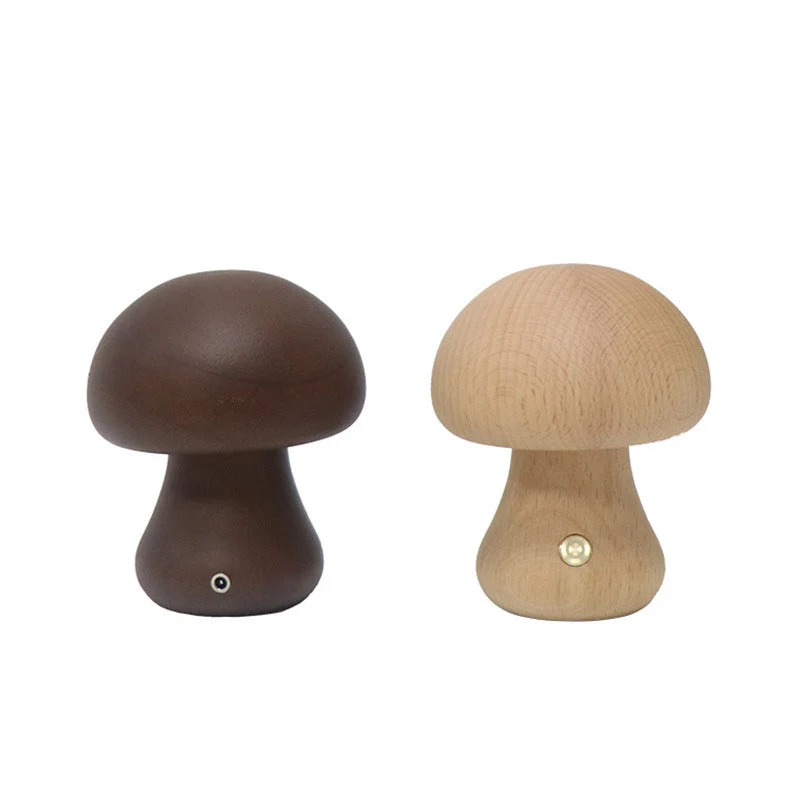 Dekoratives LED Pilz Nachtlicht braun beige