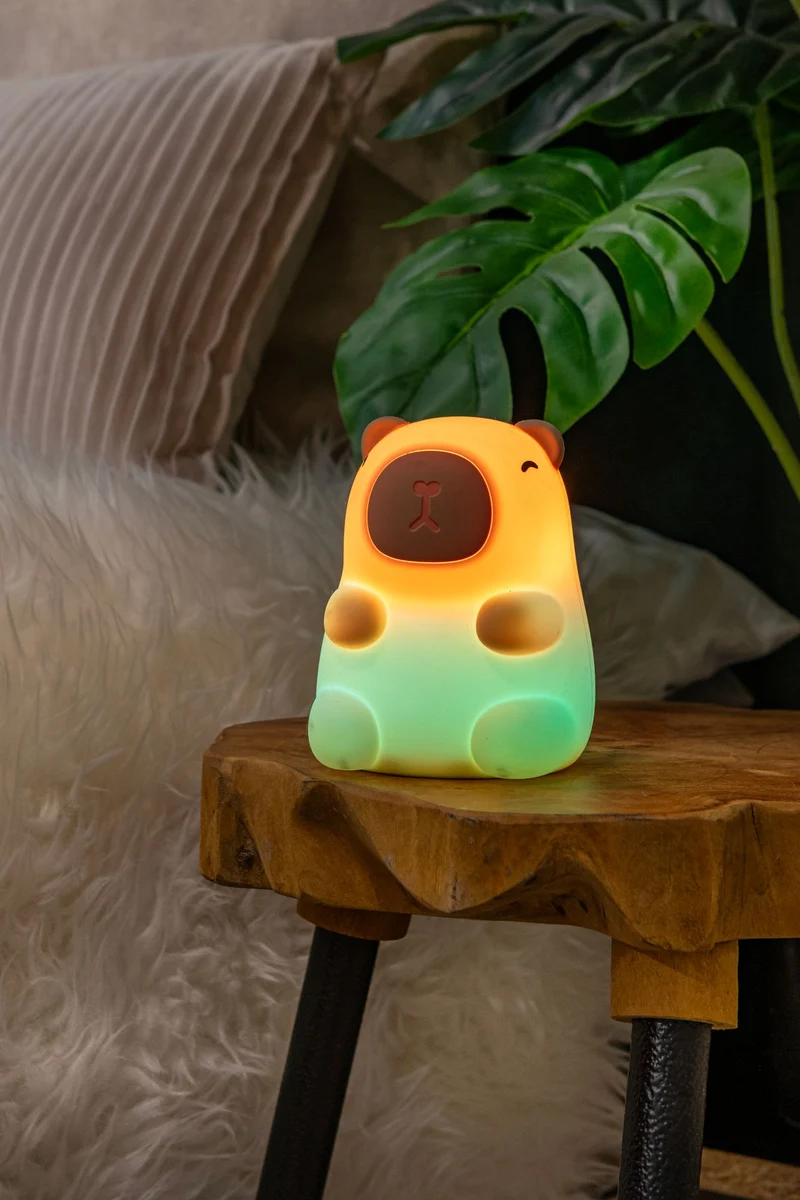LED-Nachtlampe Pincha Capybara wiederaufladbar RGB dimmbar