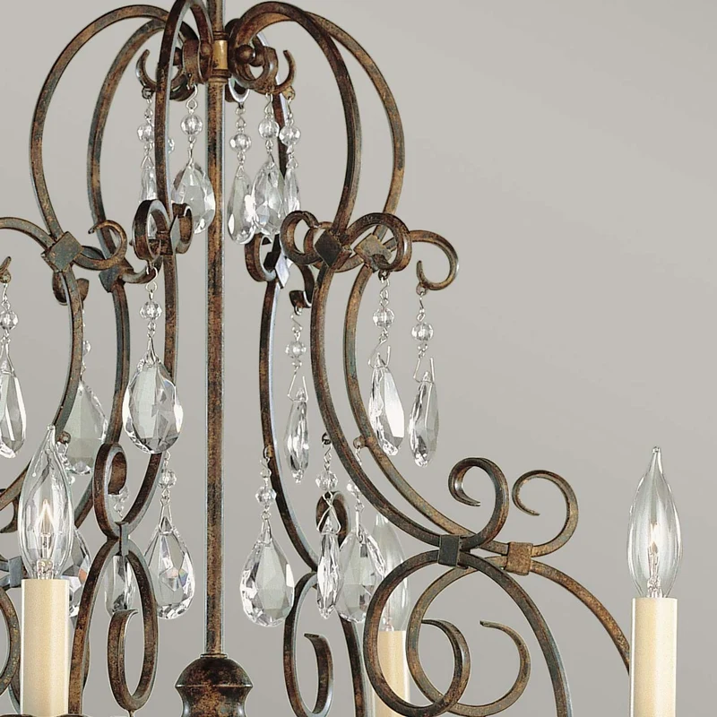 Kronleuchter Chateau 6-flammig Bronze Ø64cm