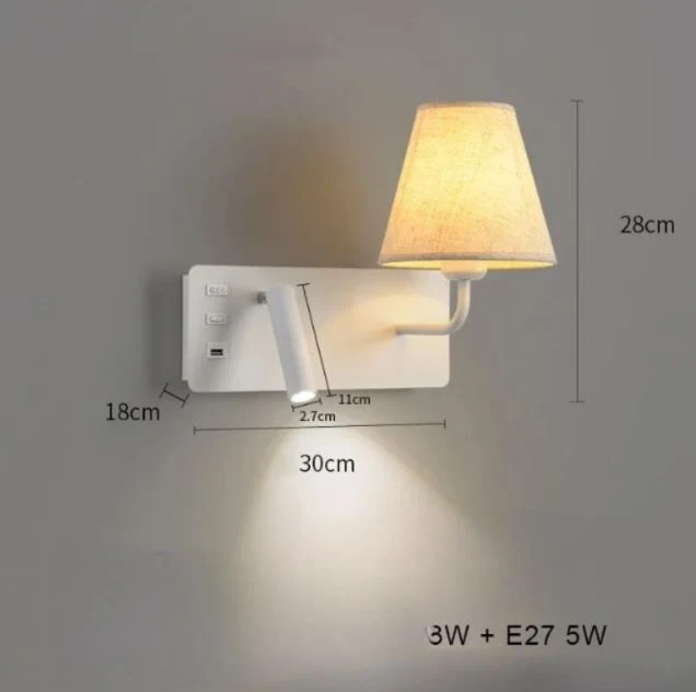 LumiRead | Wandleuchte mit USB-Ladefunktion und Leselicht