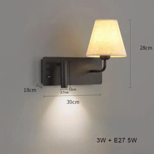 LumiRead | Wandleuchte mit USB-Ladefunktion und Leselicht