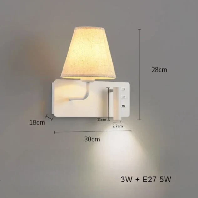 LumiRead | Wandleuchte mit USB-Ladefunktion und Leselicht