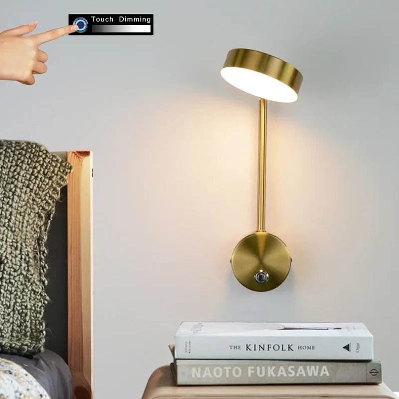 SeleneGlow | Dimmbare LED-Wandleuchte mit Touch-Sensor